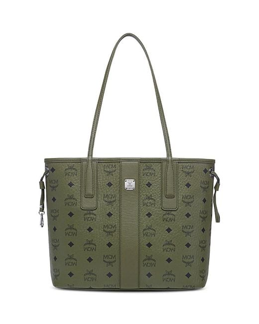 MCM Green Liz Vi Small Shopper Bag