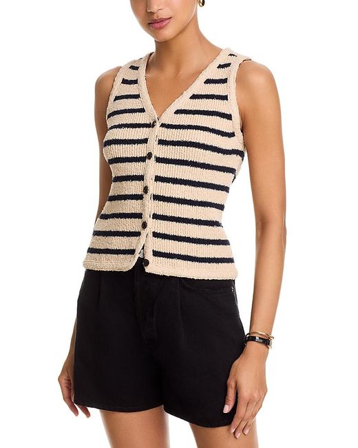 Rails Blue Sade Striped Sleeveless Sweater