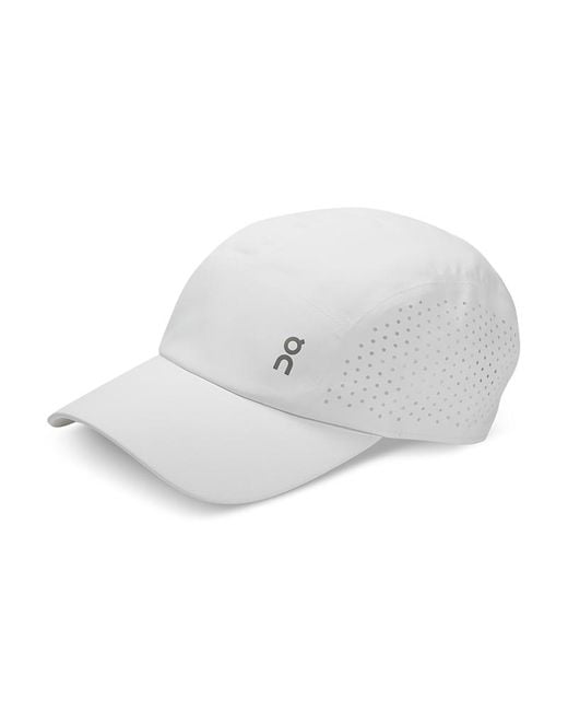 On Shoes White Lightweight Perforated Cap