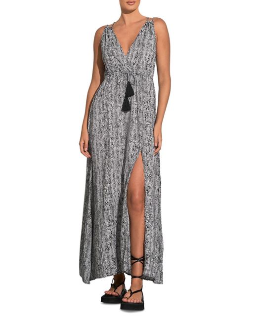 Elan V Neck Maxi Dress Lyst