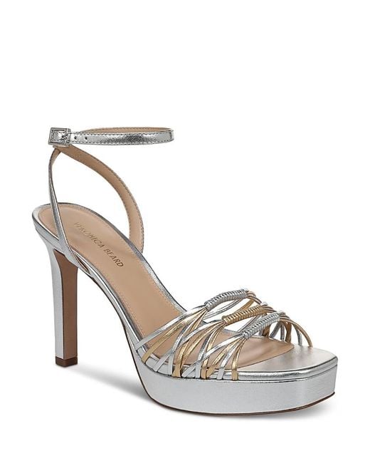 Veronica Beard Metallic Beverlee Sandals