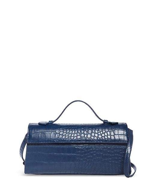 Aqua Blue East West Top Handle Bag