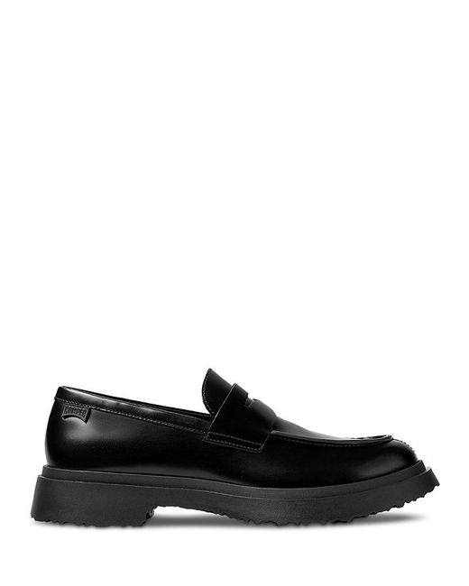 Camper Black Walden Slip On Penny Loafers for men