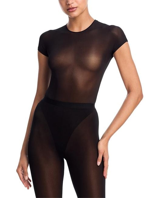 Wardrobe NYC Black Wardrobe. Nyc Sheer Bodysuit