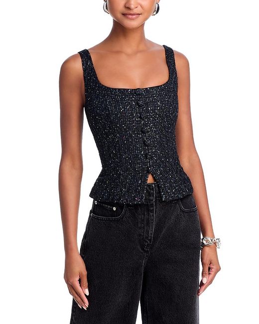 aqua sequin top