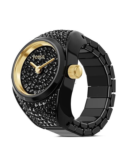 Fossil Black Ring Watch, 15Mm
