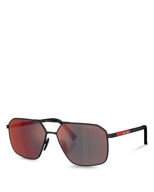 Prada Multicolor Aviator Sunglasses, 60Mm
