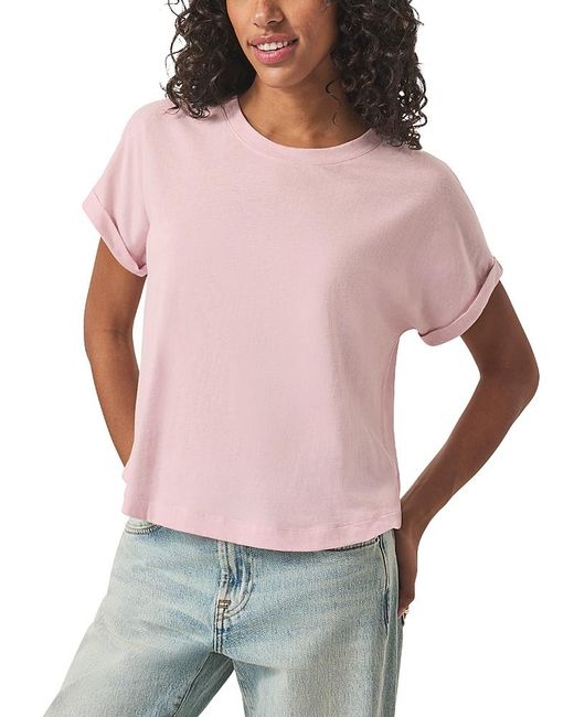 Splendid Gray Skye Cuffed Tee