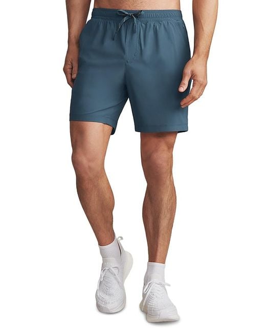 Rhone Blue Pursuit 7 Drawstring Shorts for men