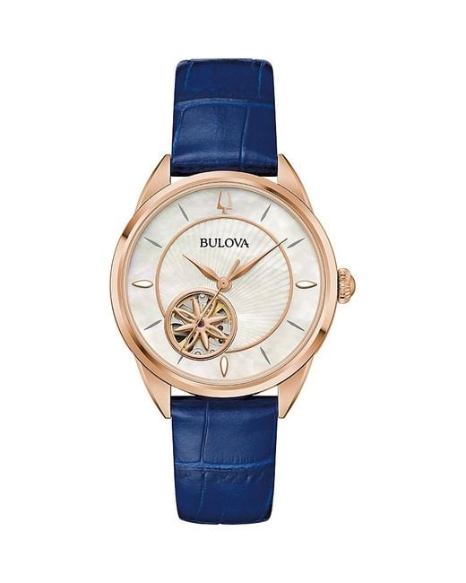 Bulova Blue Sutton Watch, 35Mm
