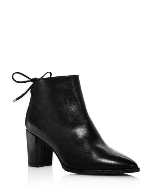 stuart weitzman gardiner block heel ankle bootie