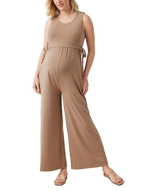 Ingrid & Isabel Brown Nursing Jumpsuit