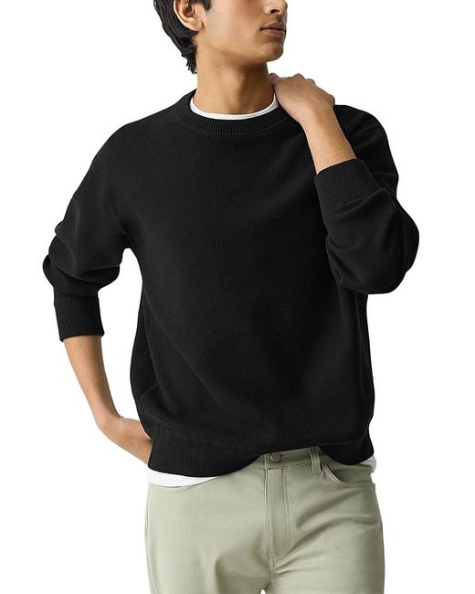 Theory Black Crewneck Sweatshirt for men