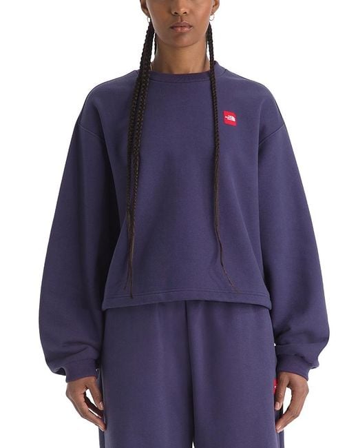 The North Face Blue Tnf Box Crewneck Sweatshirt