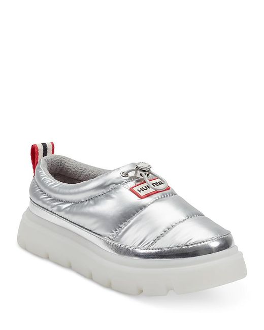 Hunter White Madi 4 Puffer Booties