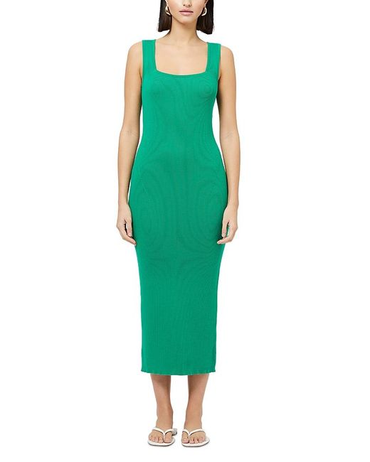 French Connection Green Mozza Midi Sheath Dress