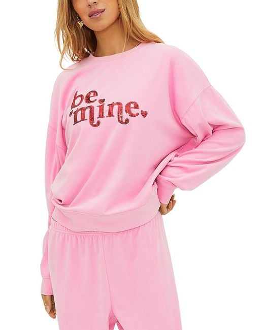 Beach Riot Pink Devyn Oversized Sweatshirt