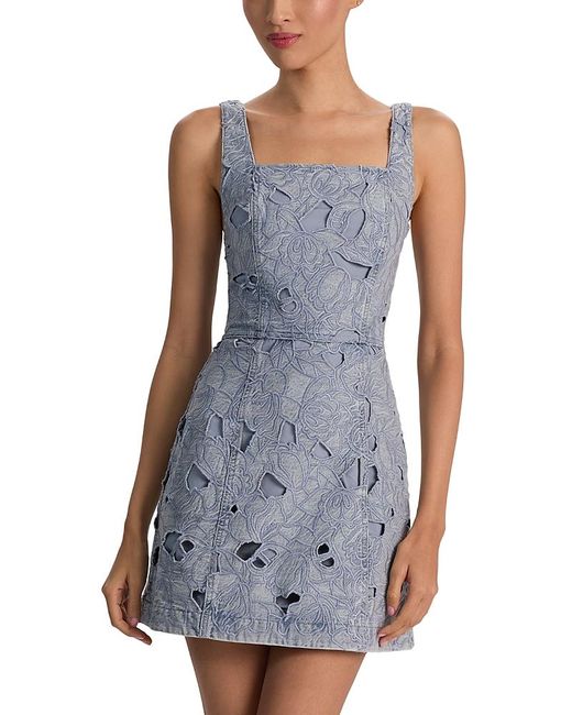 sachin and babi light blue dress Fitted Embroidery Off-the-Shoulder Corset Slit Prom Dress with Side Draping  S9064P - Prom Dresses main image 1