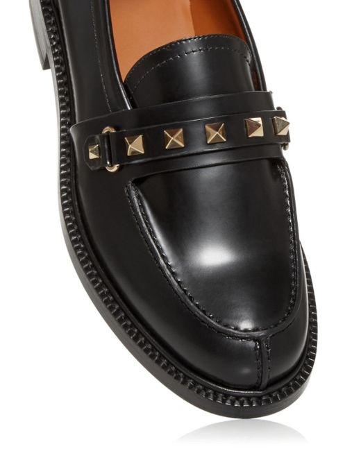 valentino rockstud loafers
