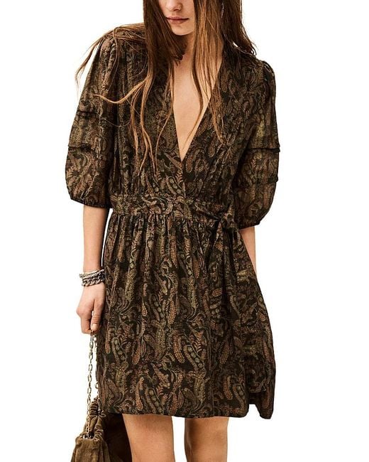 Ba&sh Brown Teodora Dress
