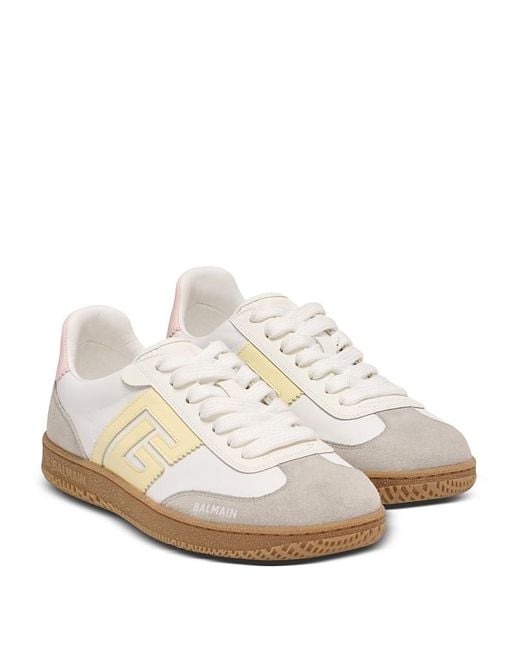 Balmain White Swan Trainers