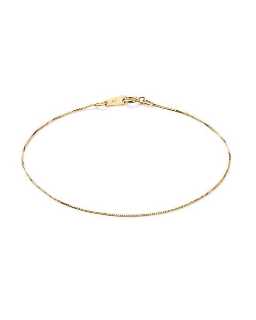 Ana Luisa White Solid Mini Box Chain Bracelet