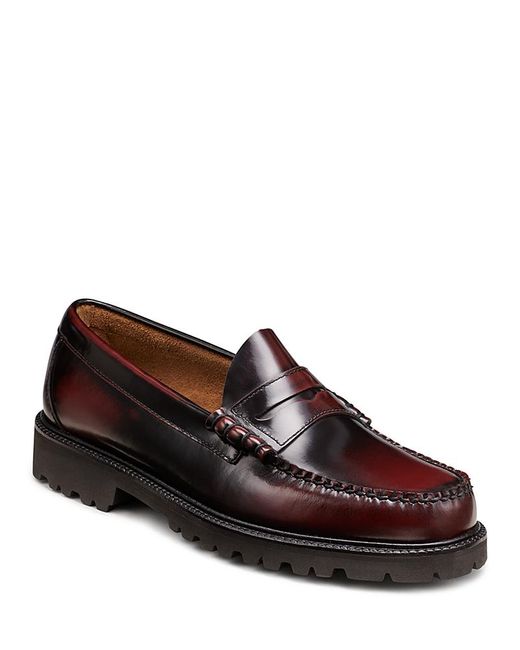 G.H.BASS Brown G. H. Bass Larson Lug Weejun Loafers for men