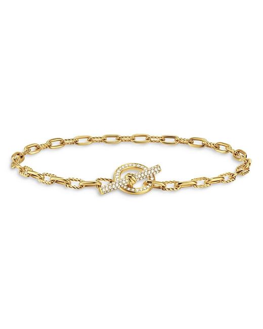David Yurman White Dy Madison Toggle Chain Bracelet