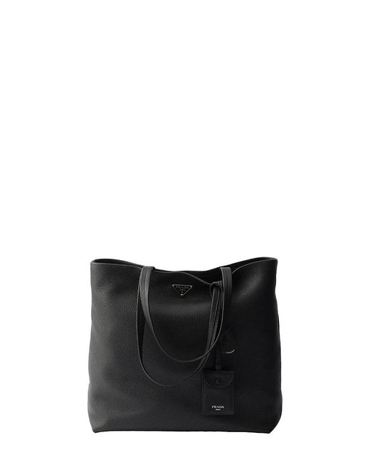 Prada Black Leather Tote for men