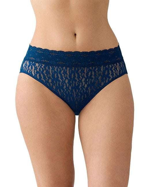 Wacoal Blue Halo Lace High-Cut Briefs
