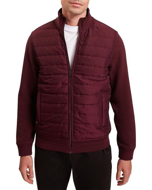 Ted Baker Red Durano Quilted Jacket for men