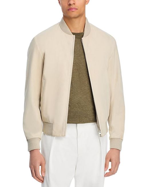 BOSS X David Beckham Milo Bomber Jacket in Natural for Men Lyst UK