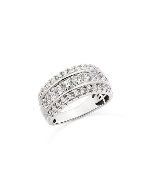 Bloomingdale's Fine Collection White Diamond Triple Row Ring