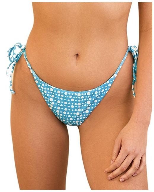 Dippin' Daisy's Blue Mia Cheeky Bikini Bottom