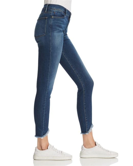 triangle hem jeans