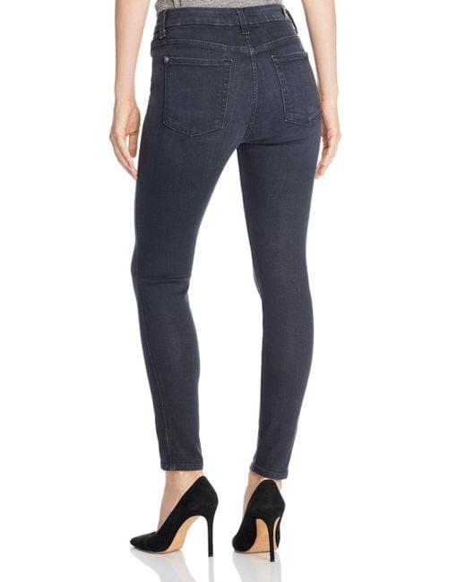 7 For All Mankind Denim High - Waisted Ankle Skinny Jeans In B(air ...