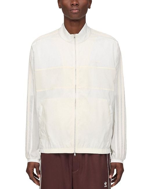 Adidas White Soft Block Track Jacket for men