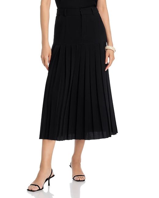 Cinq À Sept Black Bane Pleated Skirt