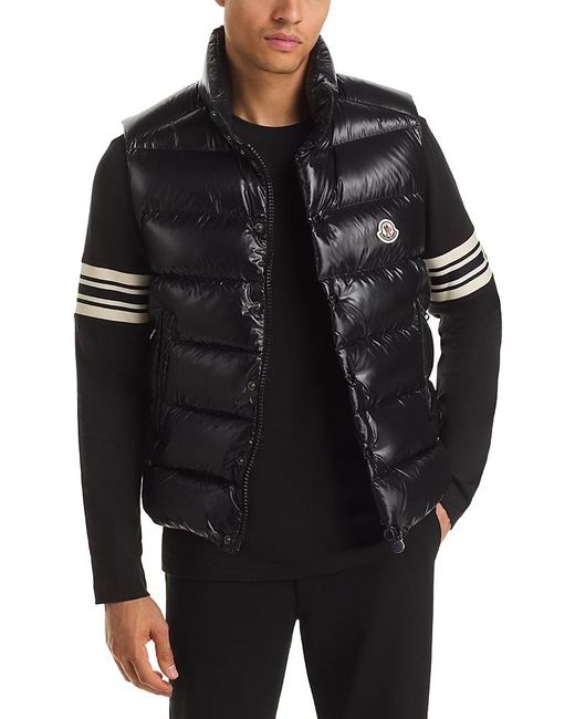 Moncler Black Tibb Nylon Down Vest for men
