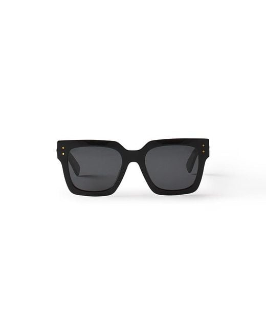 Lanvin Black Lunettes Maxi Rectangle Signature