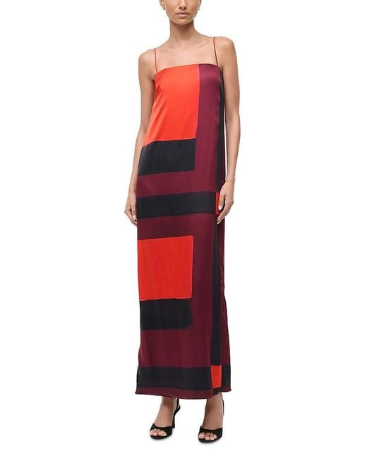 Staud Red Mae Dress