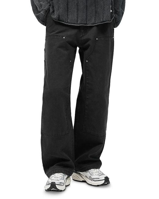 Represent Black Worker Pants for men