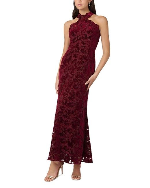 bloomingdales red velvet dress Self-Portrait Burgundy Velvet Bandeau Maxi Dress