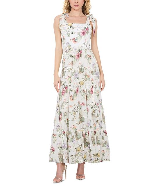 Alice+Olivia■ Monnie Shoulder Tie Maxi Dress ■ドレス Alice + Olivia Monnie Shoulder Tie Maxi Dress | Lyst