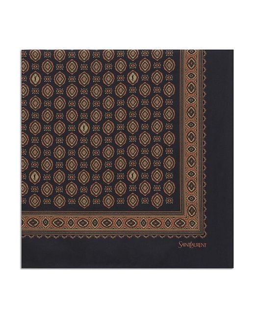 Saint Laurent Black Square Scarf