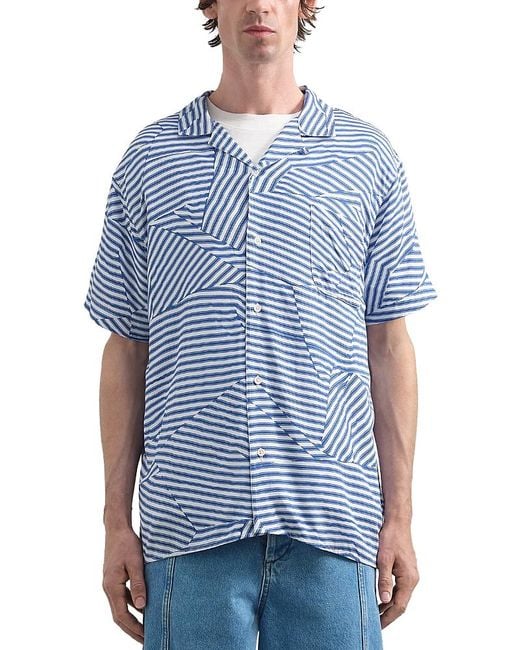 YMC Blue Malick Shirt for men