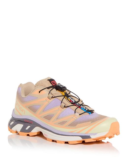 Salomon Pink Xt-6 Skyline Low Top Sneakers