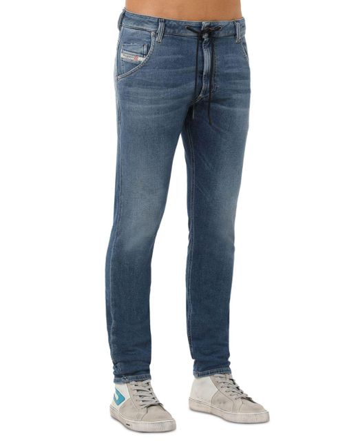 DIESEL Krooley Y T Straight Slim Fit Jogg Jeans In Denim in Blue for