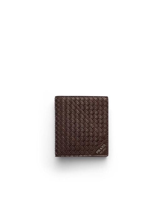 Prada Brown Leather Wallet for men