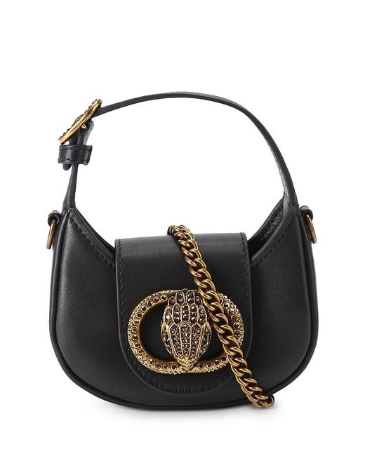 Kurt Geiger Black Mini Chelsea Leather Hobo